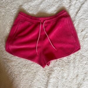 UGG Women's Pink Sherpa Shorts